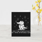 Funny Alligator I Am The Executive Of This Dysfunc Karte (Gelbe Blume)