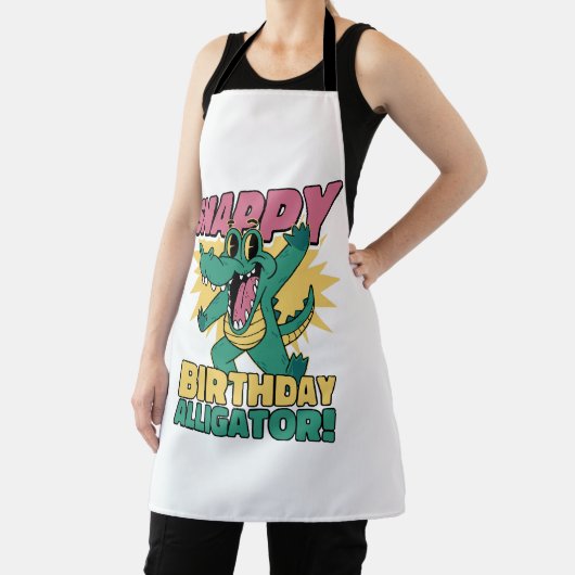 Funny Alligator Lover und Birthday Crocodile Gator Schürze (InSitu)