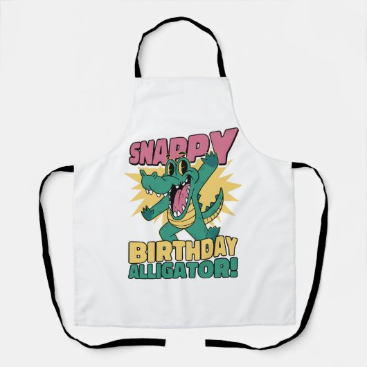 Funny Alligator Lover und Birthday Crocodile Gator Schürze (Vorderseite)