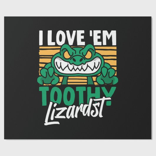 Funny Alligator Lover und Zookeeper Crocodile Geschenkpapier (Flach)