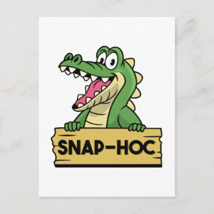 Funny Alligator Lover und Zookeeper Crocodile Postkarte