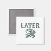 Funny Alligator Pub Spater Gator Magnet (Vorderseite/Rückseite)