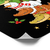 Funny Alligator Santa Elf Snowman Christmas Womens Poster (Ecke)