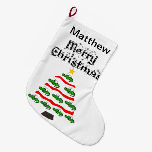 Funny Alligator Weihnachtsbaum Cartoon Großer Weihnachtsstrumpf