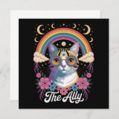 Funny Ally Ca Pride Sonnenbrille Gay Pride LGBTQ Einladung (Vorne/Hinten)