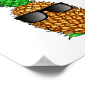 Funny Aloha Hawaiian Pineaple Poster (Ecke)