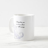 Funny Aloof Schipperke Dog Cartoon Kaffeetasse (Vorderseite Links)