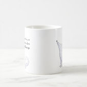 Funny Aloof Schipperke Dog Cartoon Kaffeetasse (Mittel)