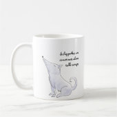 Funny Aloof Schipperke Dog Cartoon Kaffeetasse (Links)