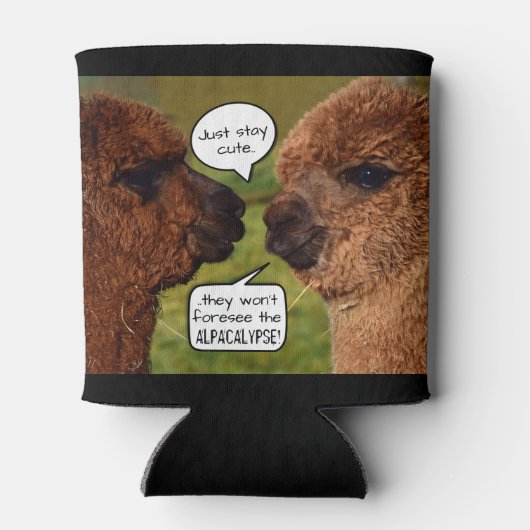 Funny Alpaca Alpacalypse Dosenkühler (Rückseite)