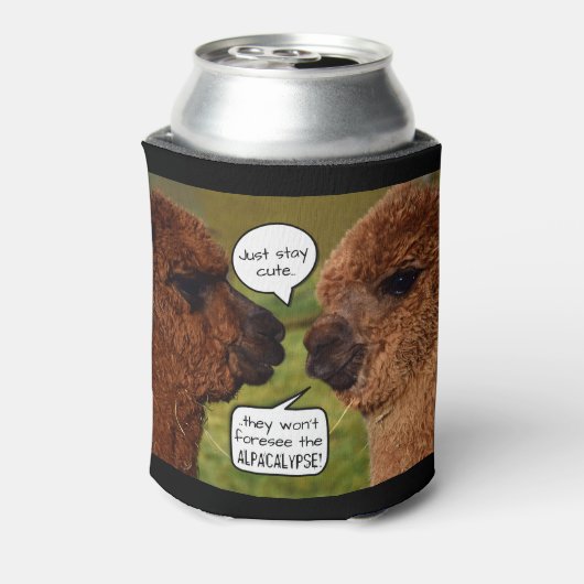 Funny Alpaca Alpacalypse Dosenkühler (Kanne Rückseite)