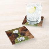 Funny Alpaca Alpacalypse Glasuntersetzer (Schrägansicht)