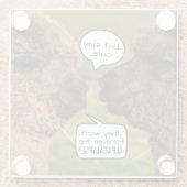 Funny Alpaca Alpacalypse Glasuntersetzer (Rückseite)