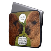 Funny Alpaca Alpacalypse Laptopschutzhülle (Vorderseite Links)