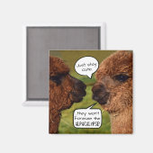 Funny Alpaca Alpacalypse Magnet (Vorderseite/Rückseite)