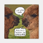 Funny Alpaca Alpacalypse Magnet (Vorne)