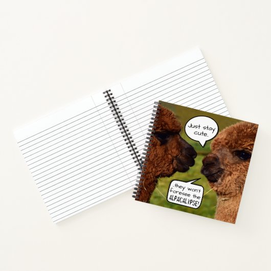 Funny Alpaca Alpacalypse Schemata Notizblock (Innenseite)
