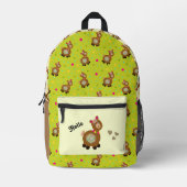 Funny Alpaca bedruckte Rucksack (Vorderseite)
