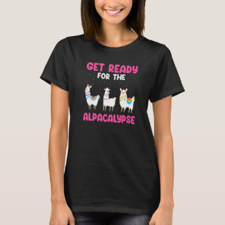 Funny Alpaca Bereit für Alpacalypse Premium T-Shirt