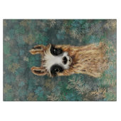 Funny Alpaca Cutting Board Schneidebrett (Vorderseite)