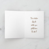 Funny Alpaca Geburtstagskarte Karte (Innenseite)