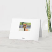 Funny Alpaca Grußkarte Karte (Rückseite)