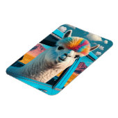Funny Alpaca Im Fünfspänner über den Gotthard Magnet (Linke Seite)