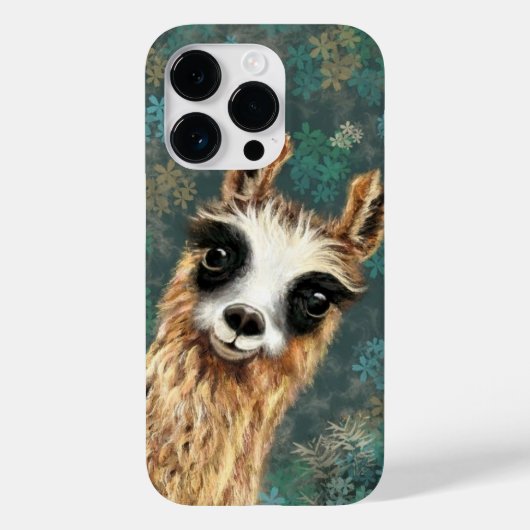 Funny Alpaca iPhone Case (Rückseite)