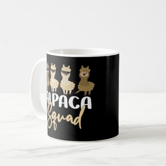 Funny Alpaca Llama and Animal Lover Shirt - Christ Kaffeetasse (Vorderseite Links)