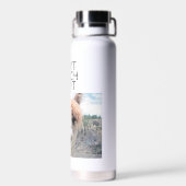 Funny Alpaca Llama Don't Touch I Spit Liquor Trinkflasche (Rückseite)