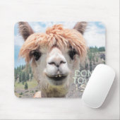 Funny Alpaca Llama Don't Touch I Spit Mousepad (Mit Mouse)