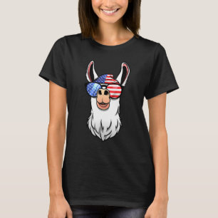 Funny Alpaca Llama Geschenk Männer Frauen USA Patr T-Shirt