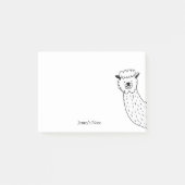 Funny Alpaca llama Illustration Individuelle Name Post-it Klebezettel (Vorderseite)