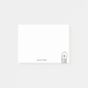 Funny Alpaca llama Illustration Individuelle Name Post-it Klebezettel