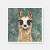 Funny Alpaca Napkins Serviette (Vorderseite)