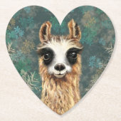 Funny Alpaca Paper Untersetzer (Vorderseite)