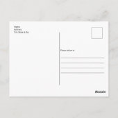 Funny Alpaca Postkarte (Rückseite)