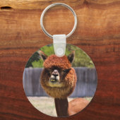 Funny Alpaca Schlüsselanhänger (Vorderseite)