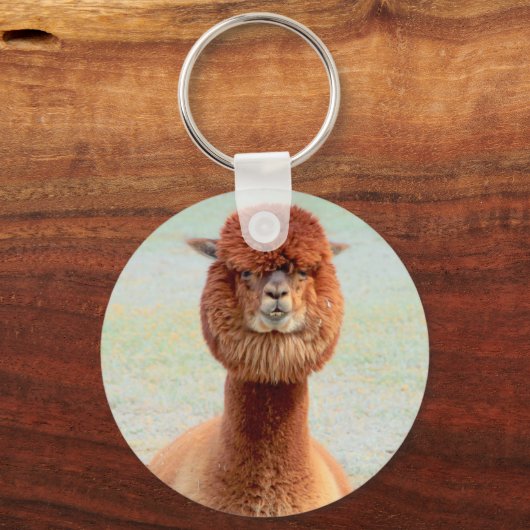 Funny Alpaca Schlüsselanhänger (Vorderseite)
