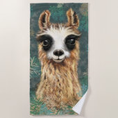 Funny Alpaca Strandtuch (Vorderseite)