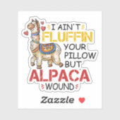 Funny Alpaca Wound Llama Krankenpfleger Geschenke Aufkleber (Blatt)