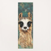 Funny Alpaca Yoga Matte mit Curious Llama (Vorderseite)