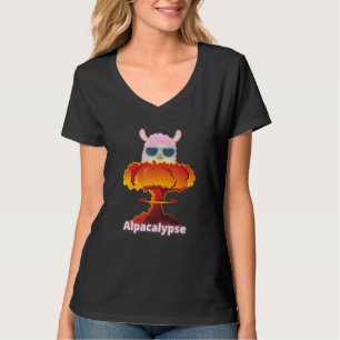Funny Alpacalypse Llamageddon Weird Alpaca Llama L T-Shirt