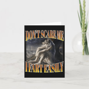 Funny Alpha Wolf Meme Don't E Me I Furz Easily Boo Karte