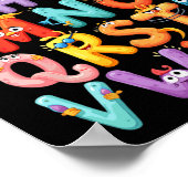 Funny Alphabet A-z Abc Kids Back To School Pre K T Poster (Ecke)