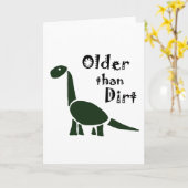 Funny Älter als Dirt Old Age Cartoon Karte (Gelbe Blume)
