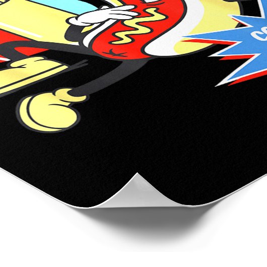 Funny Always Use A Condiment Cover Your Wiener Hot Poster (Ecke)