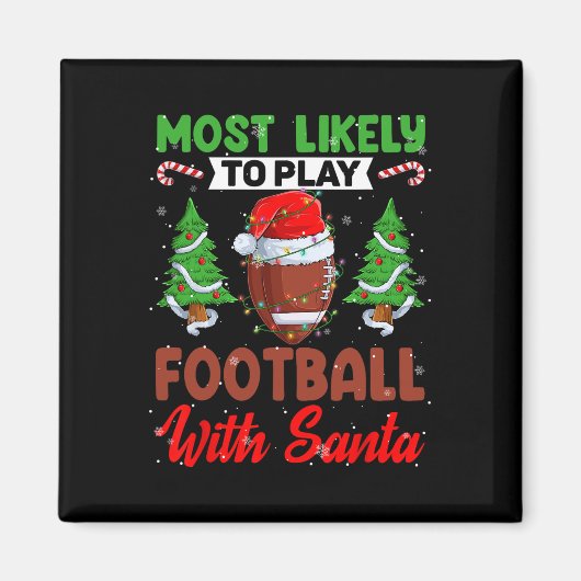 Funny am wahrscheinlichsten Fußball mit Santa Chri Magnet (Vorne)