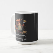 Funny Amano Shrimp reinigt Cartoon mit Mop Kaffeetasse (Vorderseite Links)