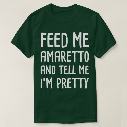 Funny Amaretto Italienischer Likörr Barkeeper T-Shirt (Design vorne)